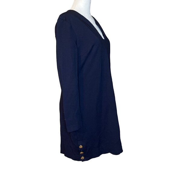 Trina Turk Shriaz Dress in Blue 8 Womens Office Shift - Picture 7 of 12